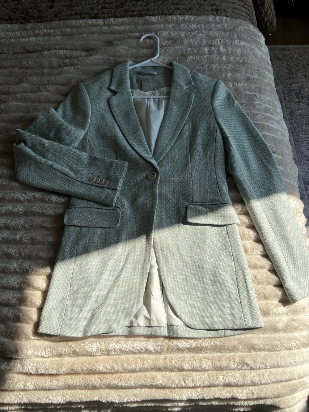 H&M Light Mint Green Tailored Women's Blazer